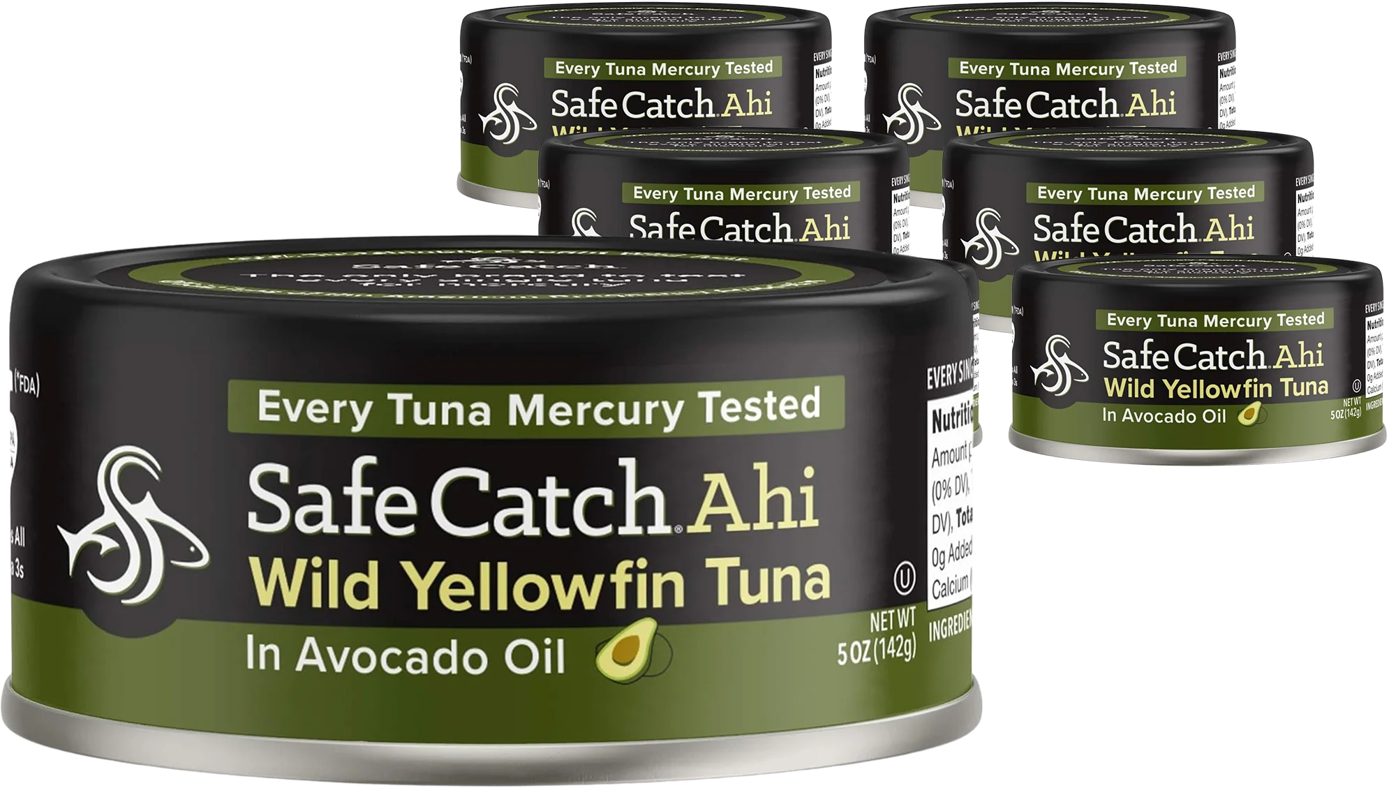 Wild Ahi Yellowfin Tuna in Avocado Oil (6 Pack)