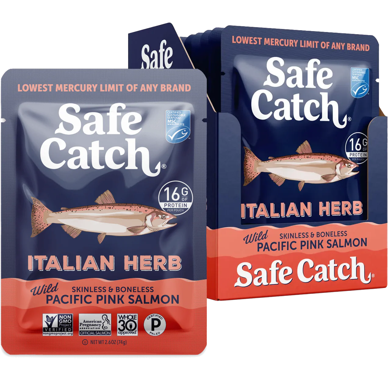 Wild Alaska Pink Salmon - Italan Herb (12 CT)
