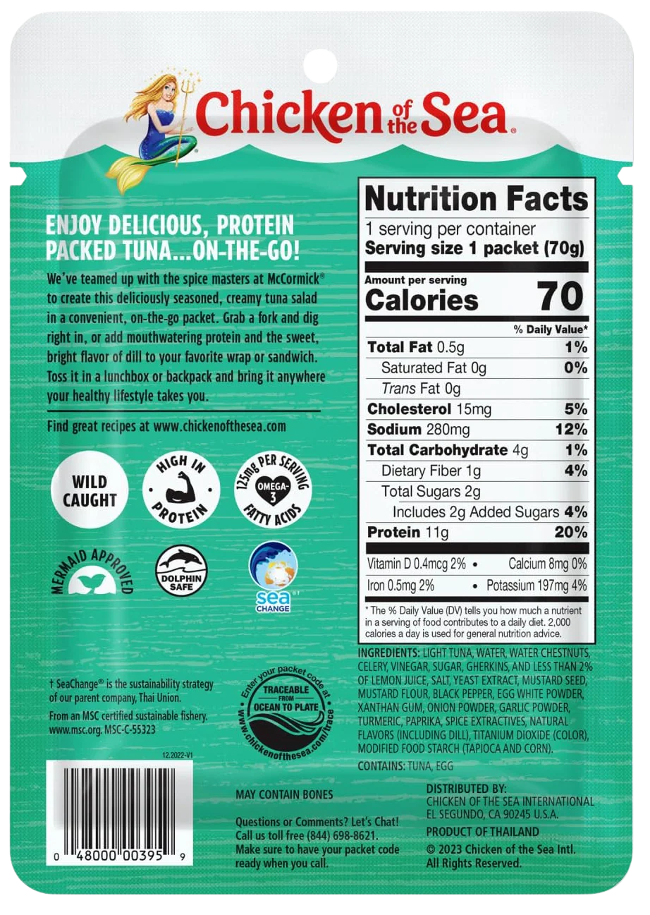 Wild Caught Light Tuna Dill Tuna Salad (12 Pack) - Image 5