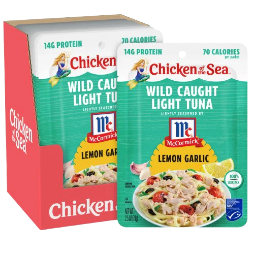 Wild Caught Light Tuna Lemon Garlic (12 Pack)