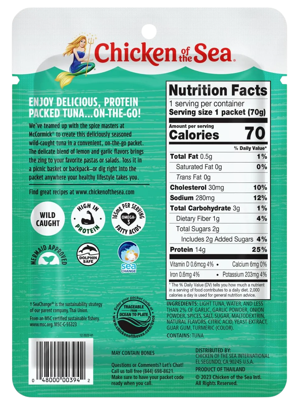 Wild Caught Light Tuna Lemon Garlic (12 Pack) - Image 6