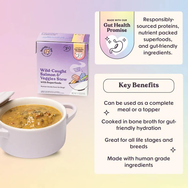 Wild-Caught Salmon Stew Dog Food (12 Pack) - Image 3