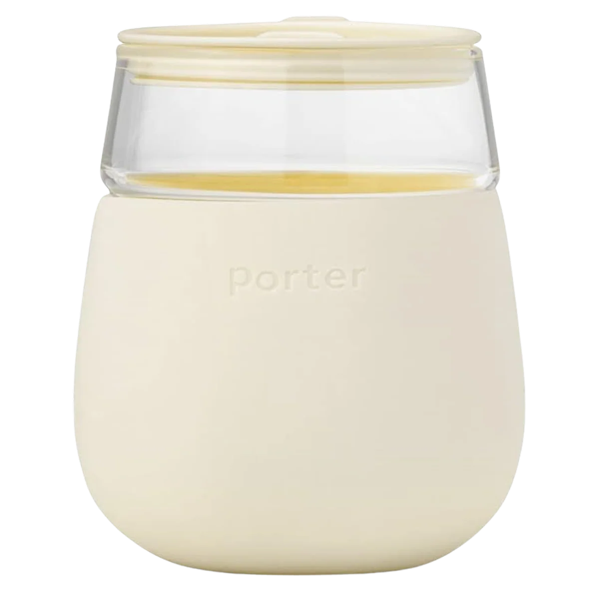 15oz Wine Cocktail Glass w/ Protective Silicone Sleeve - Cream