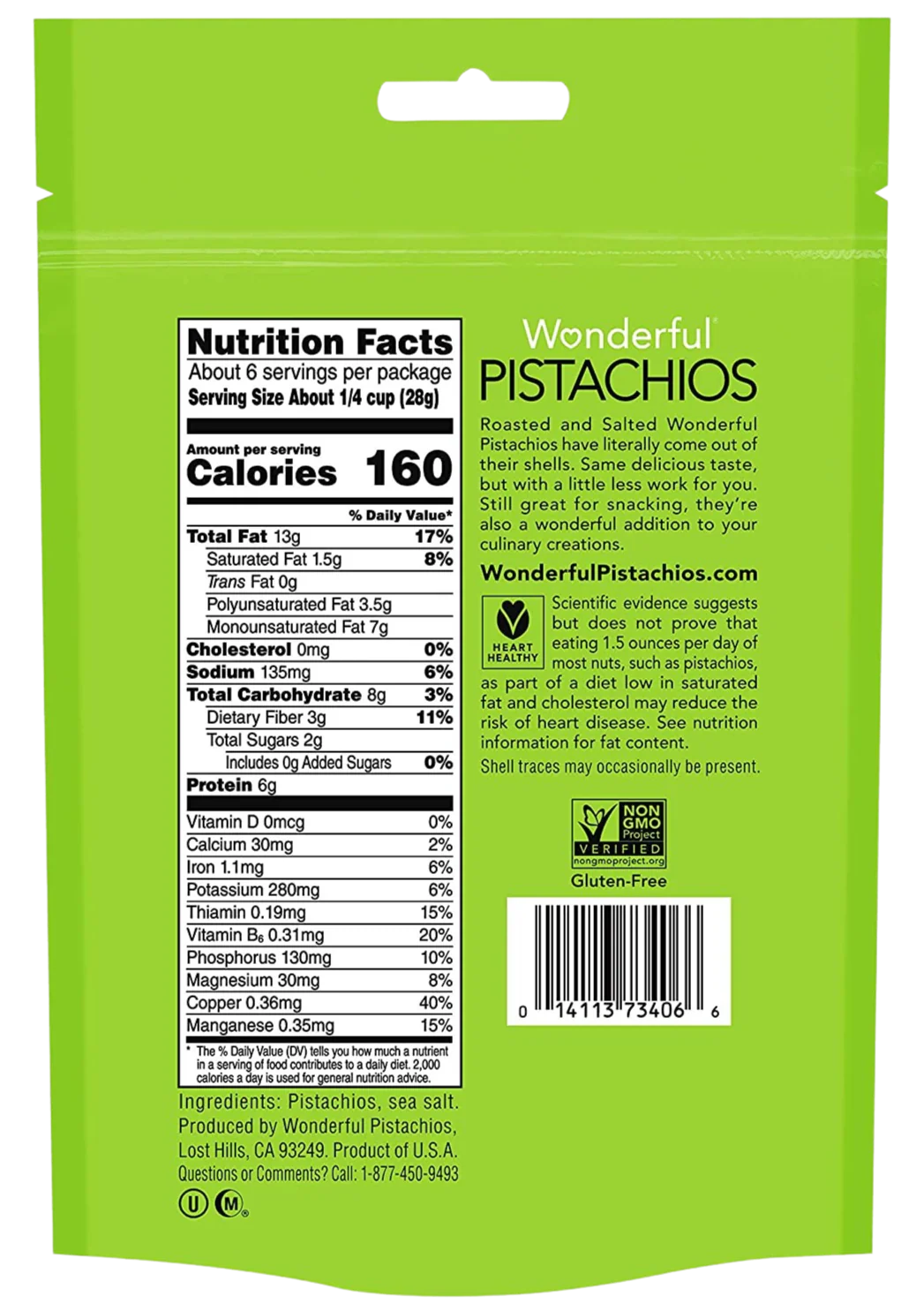 Roasted & Salted Shelled Pistachios - Image 2