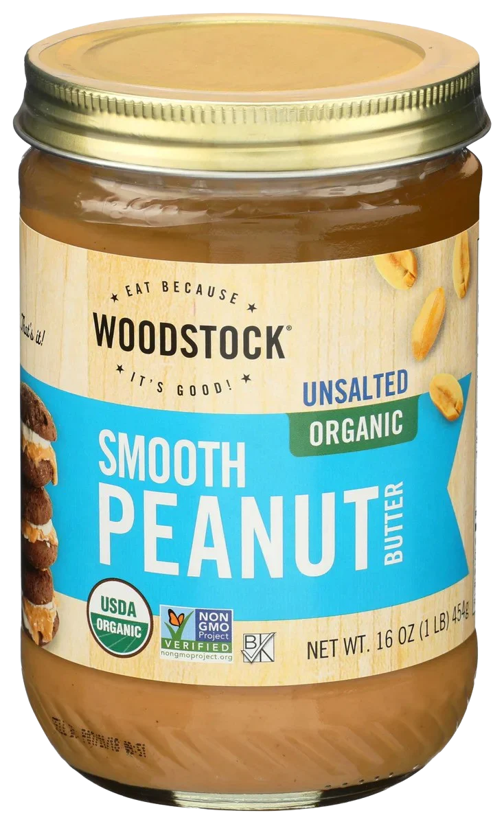 Organic Peanut Butter Smooth Unsalted