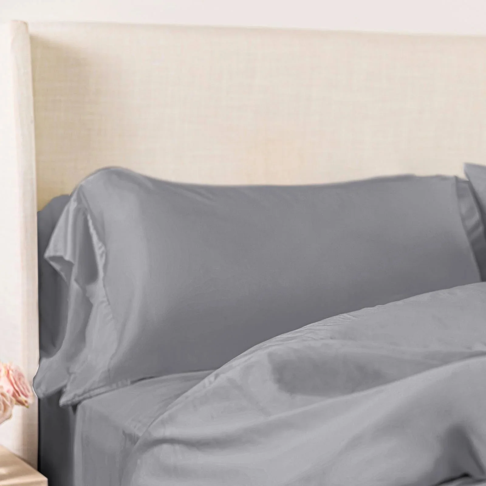 Woven Pillowcase Set in Feather (King) - Image 2