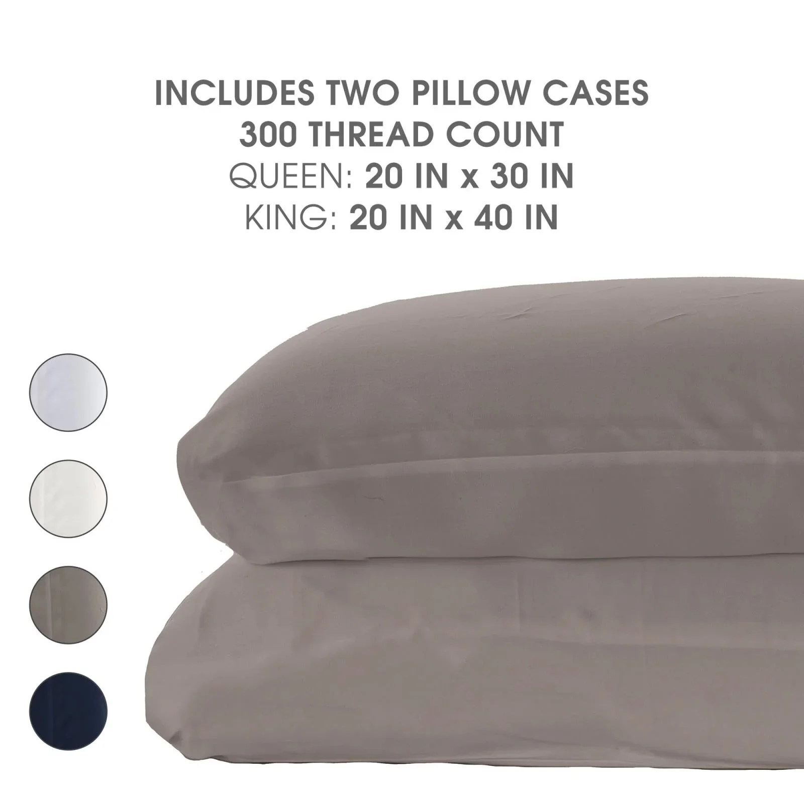 Woven Pillowcase Set in Feather (King) - Image 4