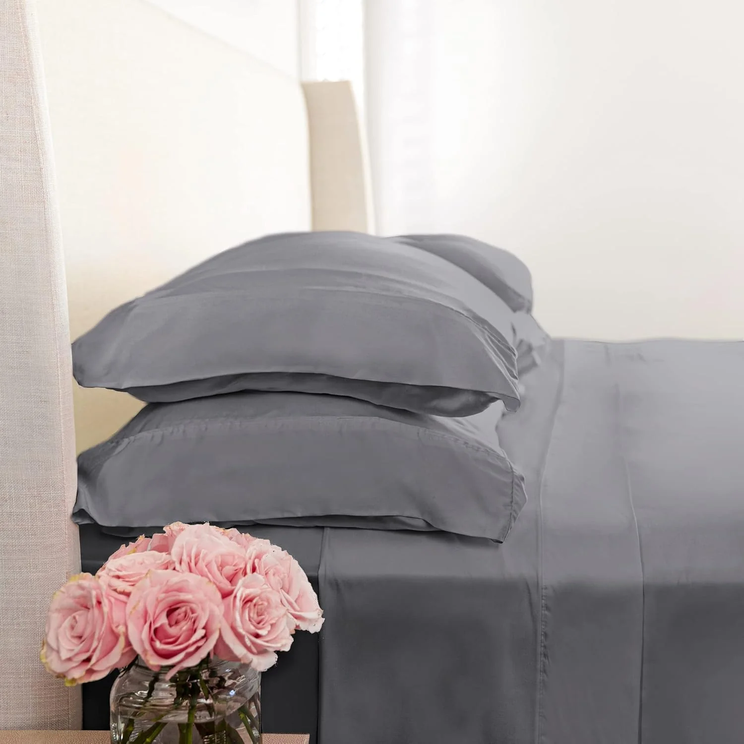 Woven Sheet Set in Feather (Califorina King) - Image 2