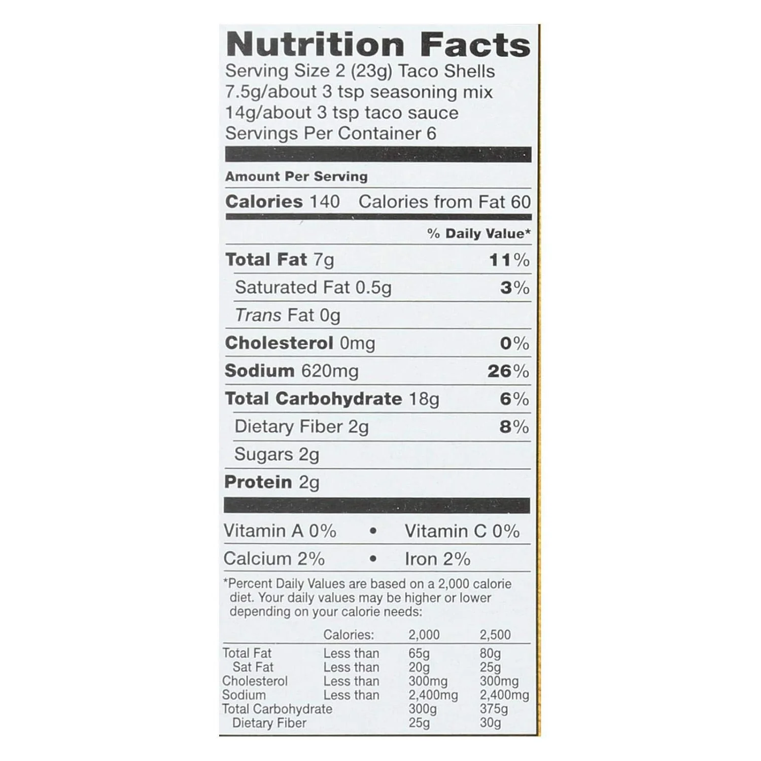 Yellow Corn Taco Dinner Kit - Image 3