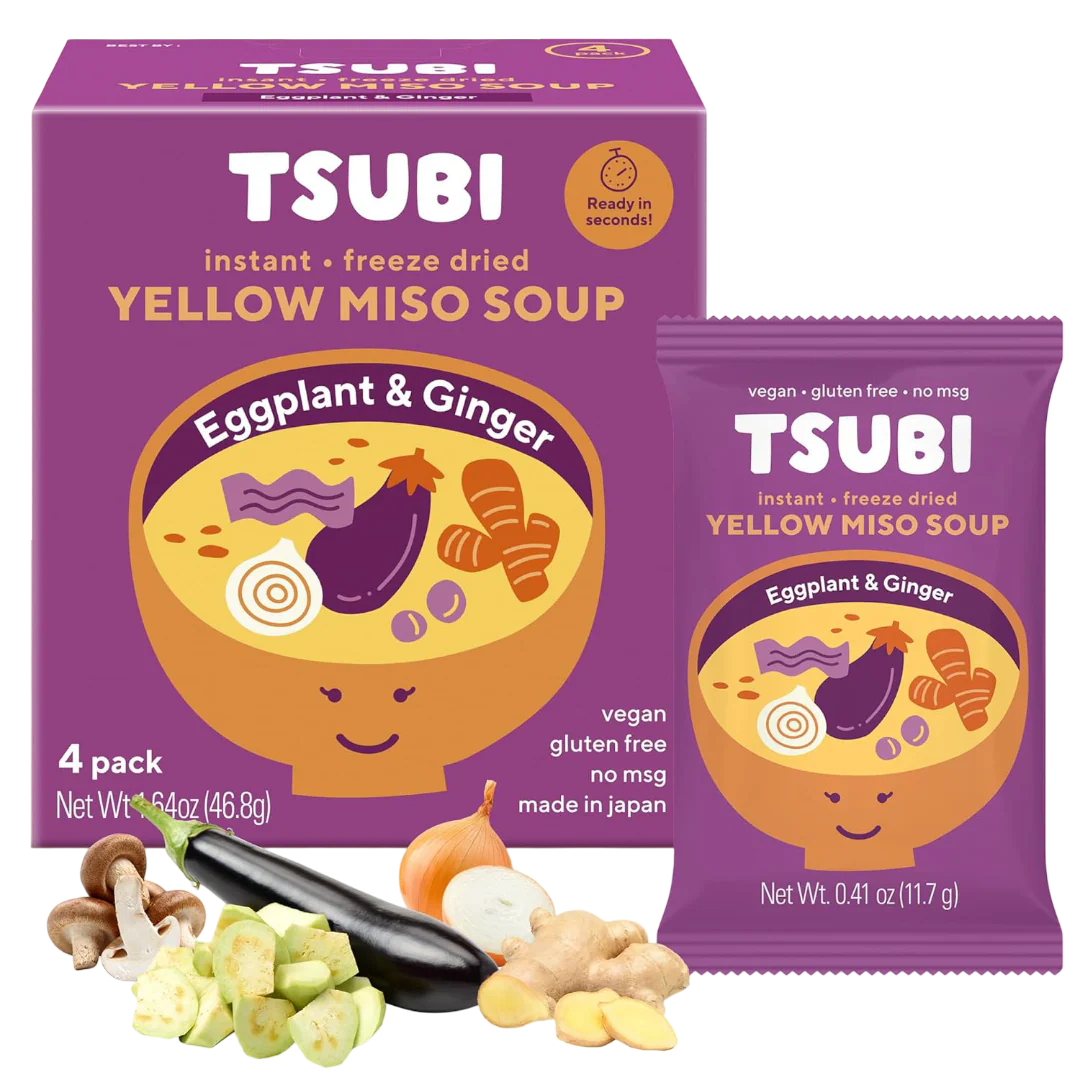 Yellow Miso with Eggplant Ginger and Onions (4 Pack)