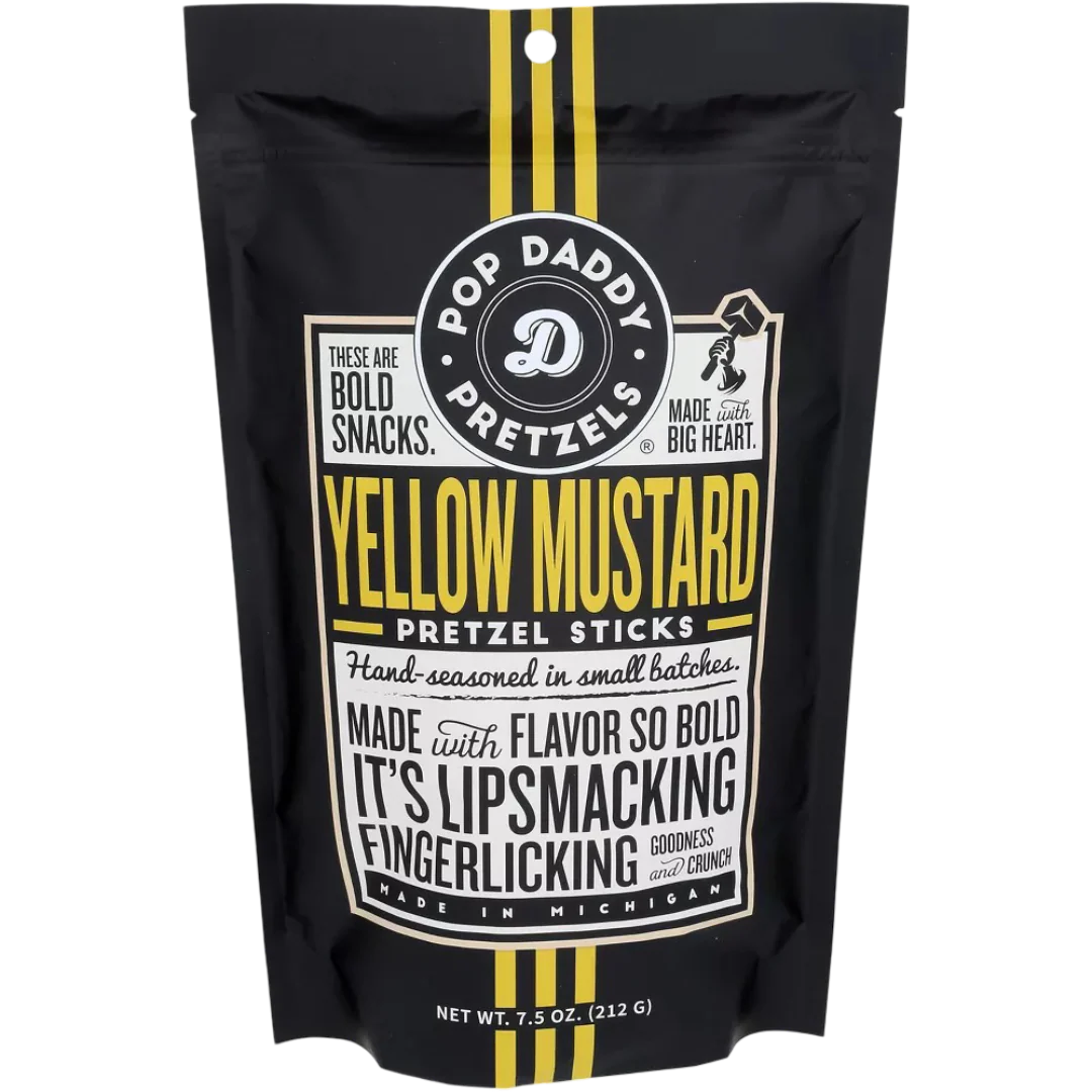 Yellow Mustard Pretzel Sticks