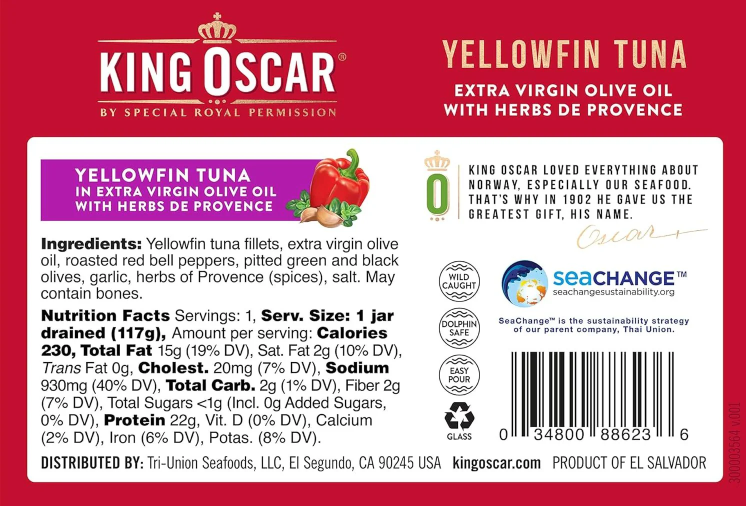 Yellowfin Tuna Fillets in EVOO with Herb De Provence (6 Pack) - Image 3