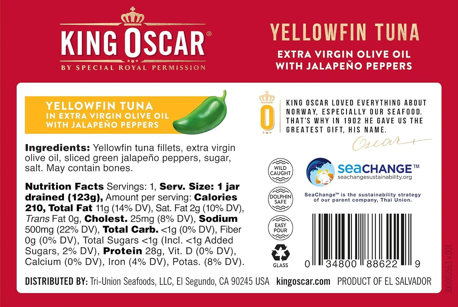 Yellowfin Tuna Fillets in EVOO with Jalapeno Peppers (6 Pack) - Image 4
