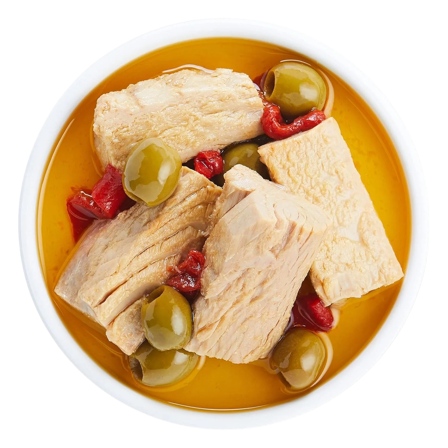 Yellowfin Tuna Fillets in Extra Virgin Olive Oil with Green Olives - Image 2