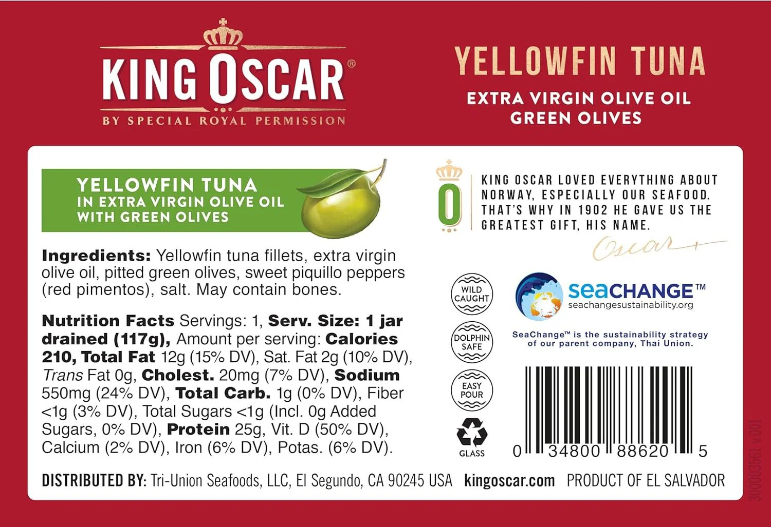 Yellowfin Tuna Fillets in Extra Virgin Olive Oil with Green Olives - Image 4