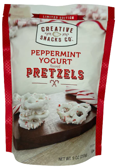 Yogurt Peppermint Pretzels
