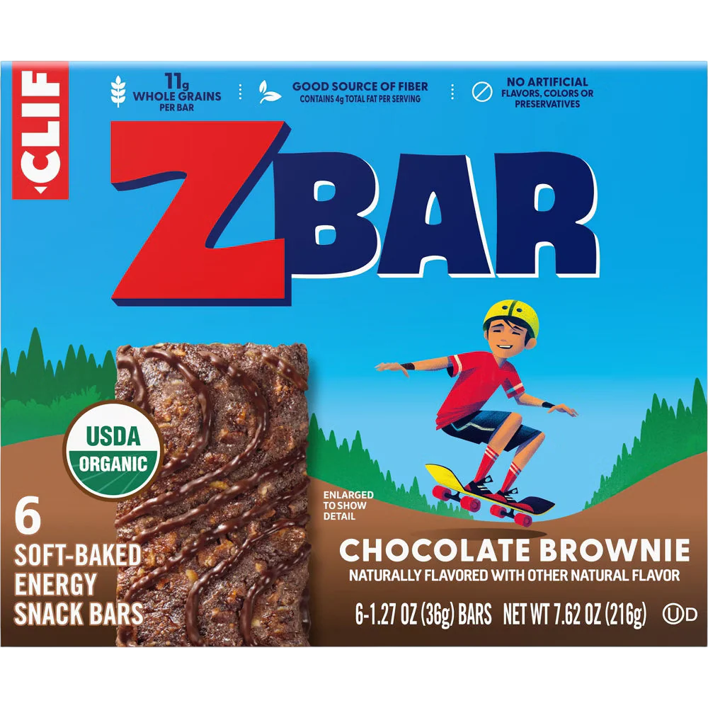 Zbar Chocolate Brownie Snack Bars (6 CT)