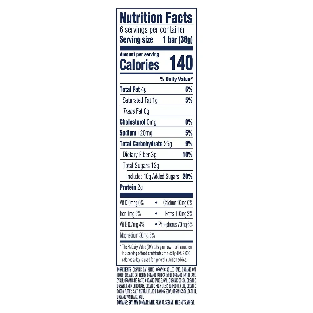 Zbar Chocolate Brownie Snack Bars (6 CT) - Image 4
