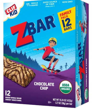 ZBAR Chocolate Chip Snack Bars (12 CT)