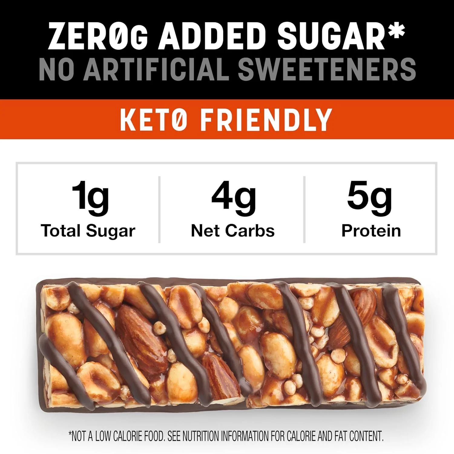 Zero Added Sugar Peanut Butter Dark Chocolate Bars (5 CT) - Image 2