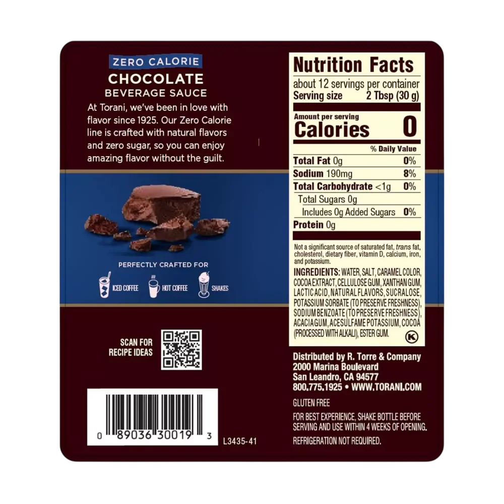 Zero Calorie Chocolate Beverage Sauce - Image 2