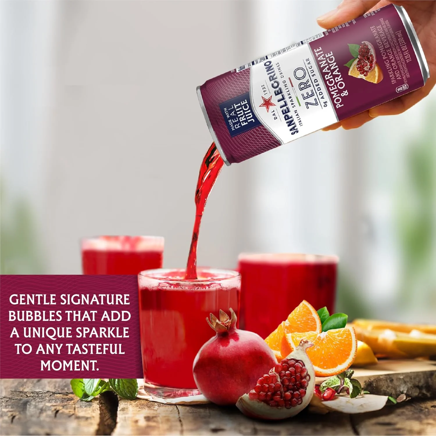Zero Grams Added Sugar - Pomegranate & Orange (6 Pack) - Image 2