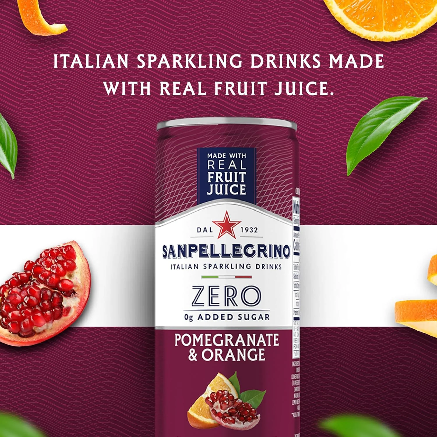 Zero Grams Added Sugar - Pomegranate & Orange (6 Pack) - Image 3