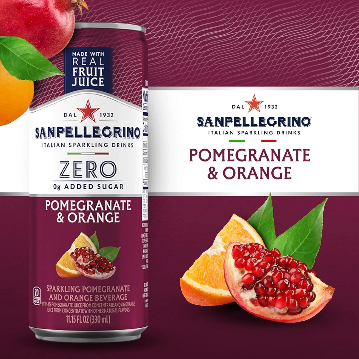Zero Grams Added Sugar - Pomegranate & Orange (6 Pack) - Image 4