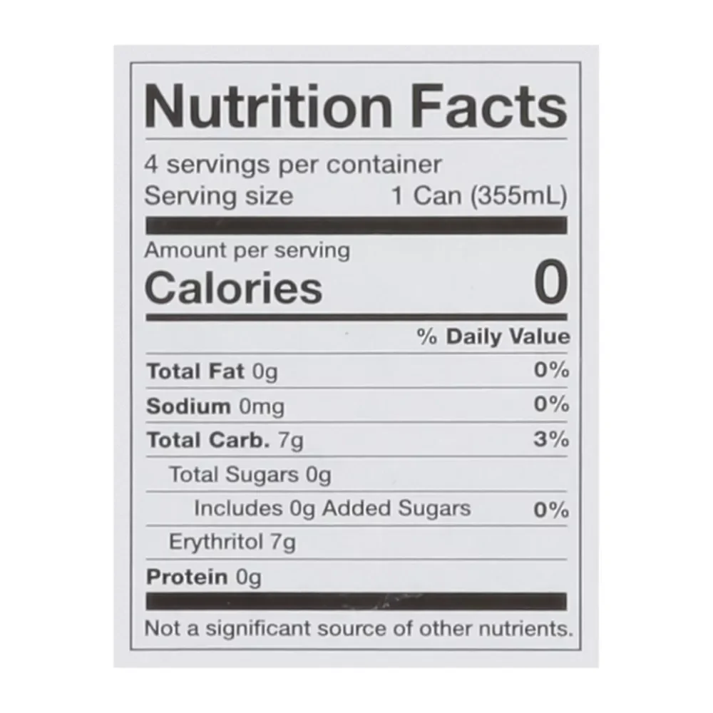 Zero Sugar Black Cherry Soda (4 Pack) - Image 4