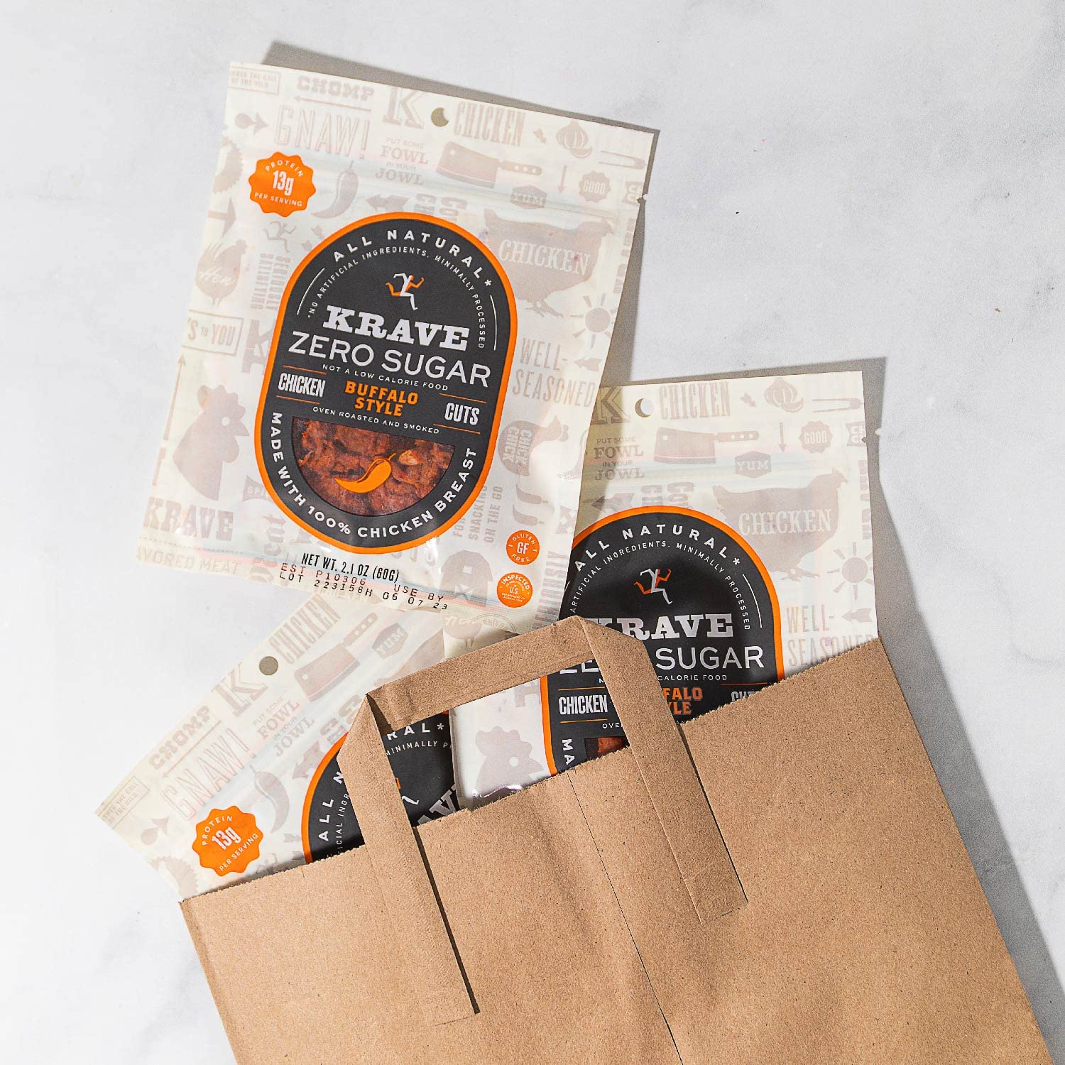 Zero Sugar Buffalo Style Chicken Jerky (8 Pack) - Image 3