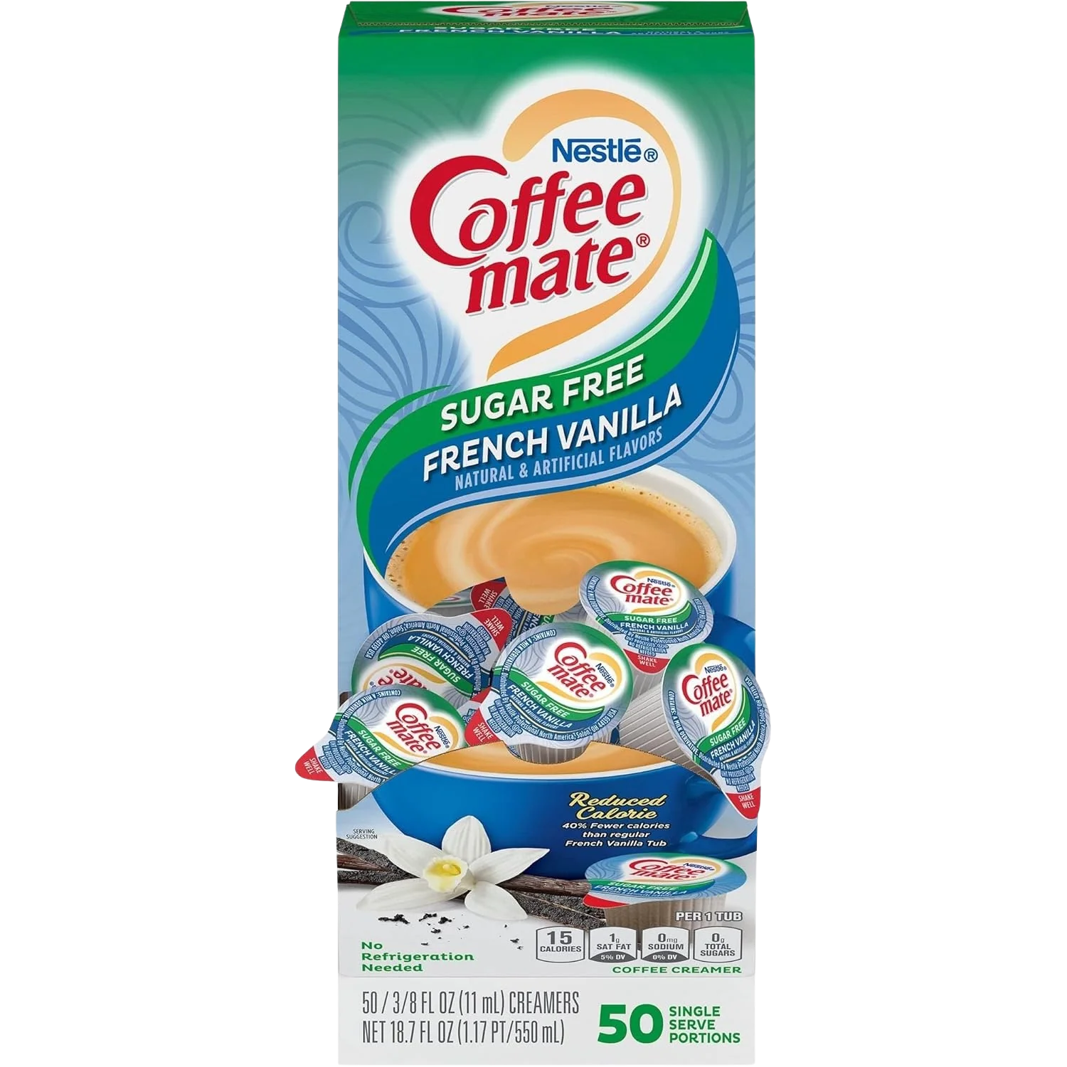 Sugar Free French Vanilla Liquid Creamer (50CT)